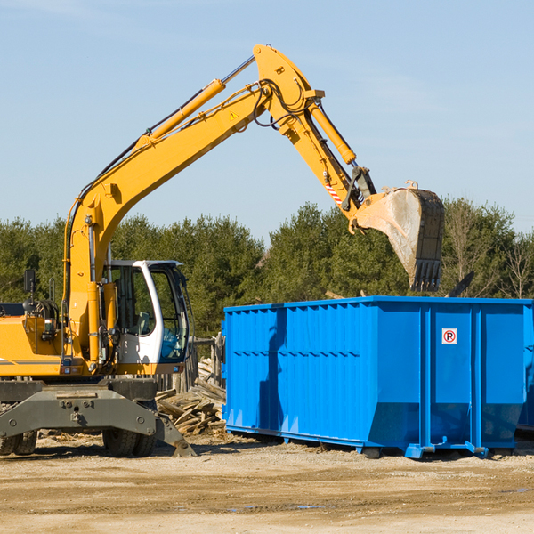 what size residential dumpster rentals are available in Dinero